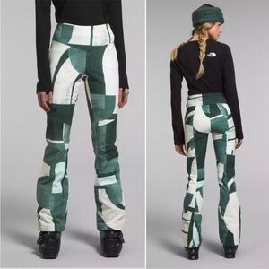 The North Face Green and White Women's Pants